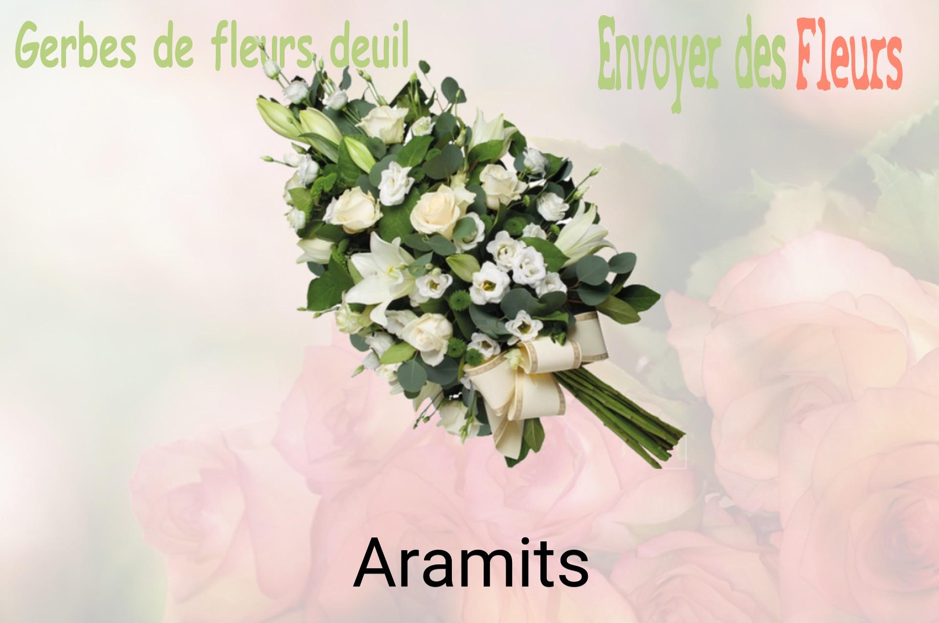 Gerbe de fleurs de deuil livrée à Aramits